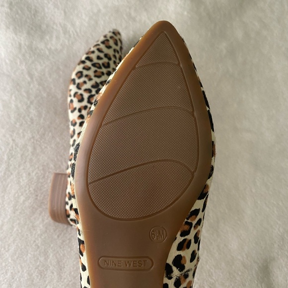 New! Nine West Calf Hair Cheetah Print Loafers in size 6.5 - Picture 7 of 7